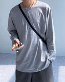Henry Neck Silket Loose T-Shirt