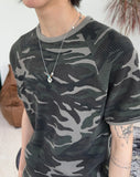 Ens Camo Rib Slim Short Sleeve Tee