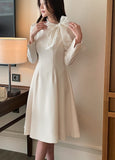 Roselle Tie Color Matching Flare One Piece