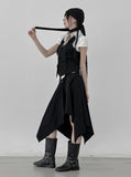 Retton Folding Unbalance Skirt
