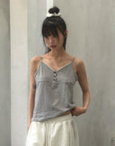 Carimo lace button sleeveless