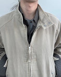 Deon Dyeing High Neck Crop Jacket