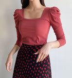 Liabel Square Neck Puff T-shirt