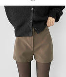 Year-End Party Look Mood Wool Luxury Short Pants