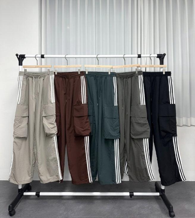 [COSYHARU公式] Line Track Cargo Pants 関税・送料込み COSYHARU (コシハル) - ライントラックカーゴパンツ / Line