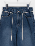 Rico String Wide Denim Pants