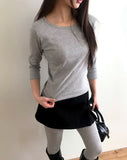 Keeper U-neck Basic Three Quarter Sleeve T-Shirt