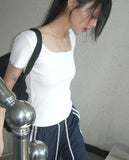 [MADE] Etro Lace Rib Short Sleeve T-Shirt