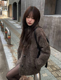 Rodin Fluffy Fur Wool Half Coat