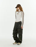 W Track Line V-Neck Long Sleeve