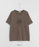 [unisex] Melker Star Embroidery Short Sleeve Tee