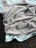 Halter ballet layered top
