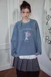 Tabby Love Raglan Pigment Sweatshirt