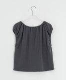 Klee Shirring Cap Sleeve Layered Short Sleeve Tee