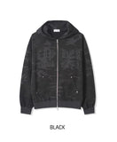 Maison Camo Printing Hood Zip-Up