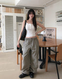 Kinz Dyeing Washing Snap Cargo Pants