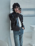 Kien Vintage Trackline Leather Jacket
