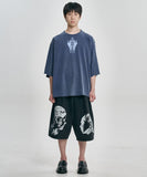 Cross Symbol Washed Raglan T-Shirt