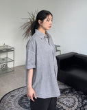 Kio Pigment Oversized Short-Sleeved Shirt