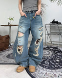 Dekai Curved Destroyed Jeans