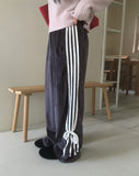 Hoal Track Ribbon Velvet Training Pants