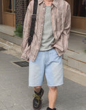 Breeze Cutoff Denim Bermuda Pants
