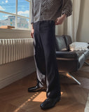 Eden One-Tuck Semi Bootcut Slacks