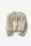 Mio non-closing open fur jacket
