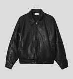 Fade leather jacket