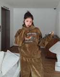 [Mink Brushed] Trust Velvet Corduroy Crop Hood
