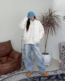 Dia Camo Brush Denim Pants