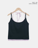 Mecha Halter Layered Sleeveless