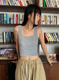 CORDUROY CROP SLEEVELESS