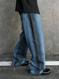Oil Washed Wide Denim