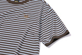 Cat Stripe Ringer Tee