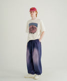 Cozy Slub Denim Banding Pants