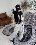 Poen Stripe Curved Pants