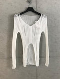 Low Layered Cardigan Knit