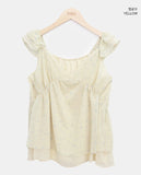 Boohin Chiffon Frill Sleeveless Blouse