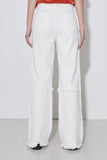 milky tassel cotton pants