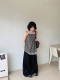 Udow Summer Shirring Banded Waist Wide Pants
