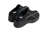 Rebel high heel platform mule slippers