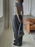 Tern line denim parachute pants