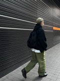 Relaxed Brushed Wide Jogger Pants