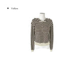 Groo Punching Stripe Knit Hood Zip-Up