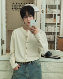 Hand Roll-up Round Cardigan