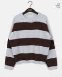 Keing Poyong Boucle Stripe Round Knit