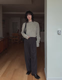 Tei Brushed Two Pin Tuck Slacks
