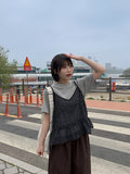 Manguetto Dot Bustier Sleeveless Blouse