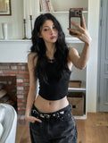 [U-BASIC] Lumi Halter Crop Sleeveless